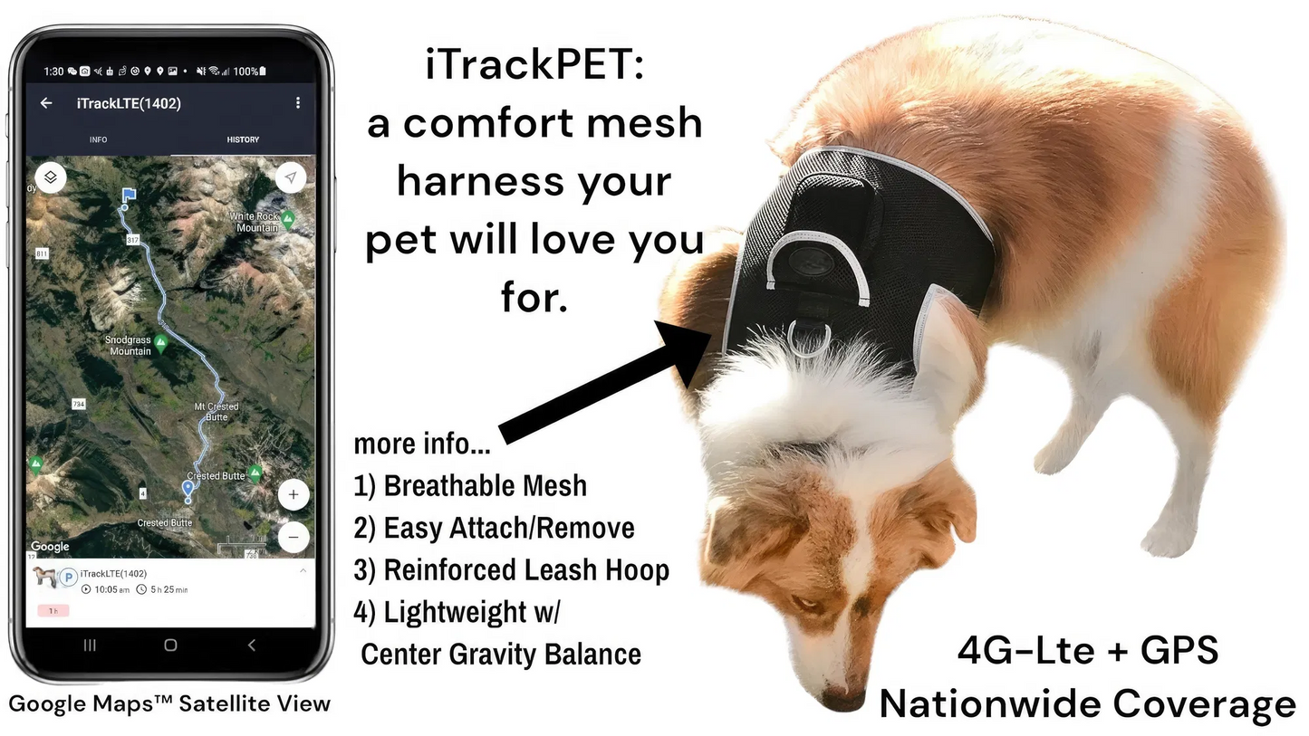 Smart Mini GPS Pet Tracker – Comfort Harness