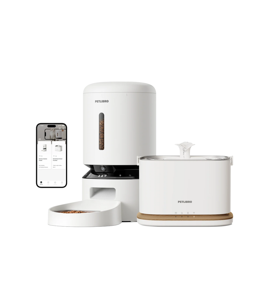 Petlibro Granary Smart Camera Feeder + Fountain Bundle