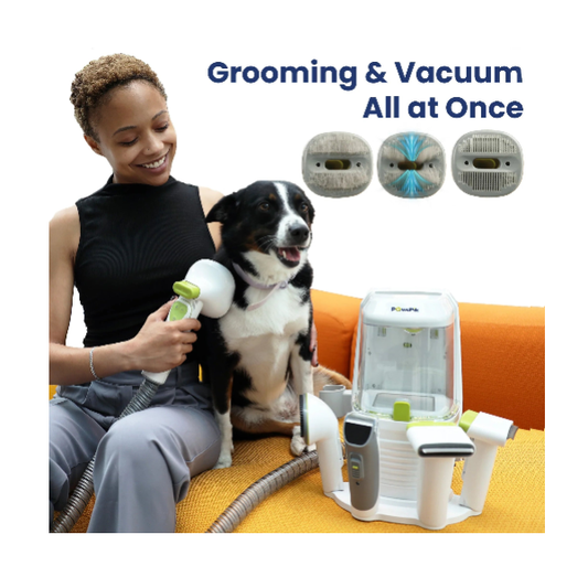 Electric pet grooming clippers with attachments for dog and cat hair trimming