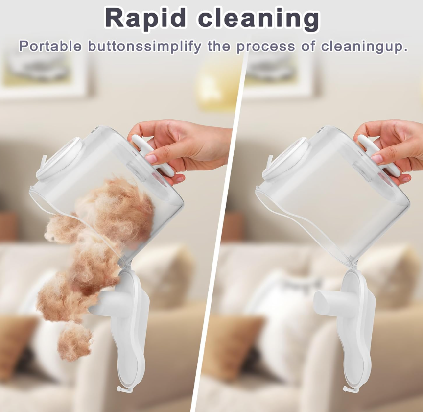 ITBABY Smart Dog Grooming Vacuum Kit | 2.5L Pet Hair Clipper & 8-in-1 Grooming System with Suction & Quiet Operation