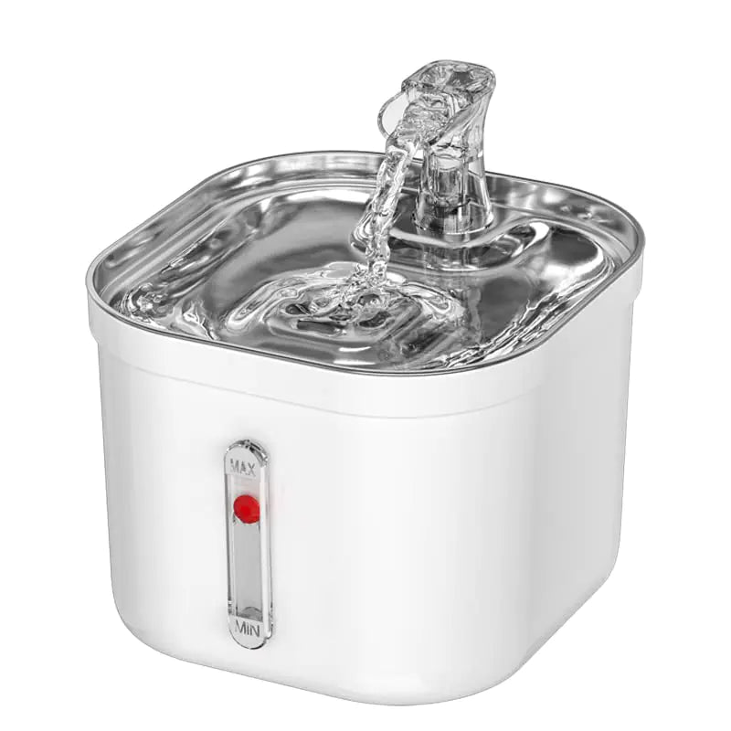ANNAINUTC 2L Stainless Steel Automatic Pet Water Fountain for Cats and Dogs – Quiet Pump Design