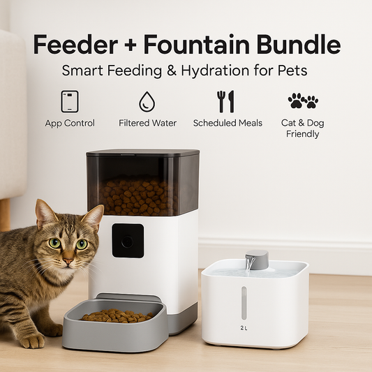 Smart Feeder + Water Fountain Bundle