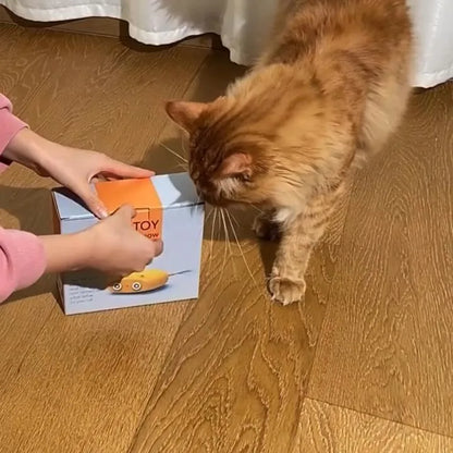 Electric Cat Interactive Toy – Automatic Laser Robot with Tail Wagging Action