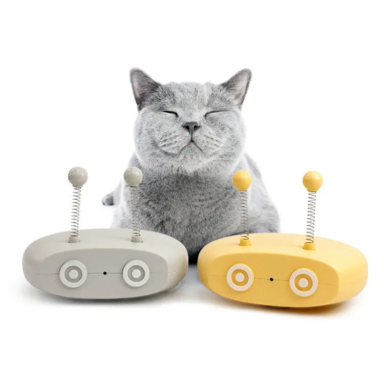 Electric Cat Interactive Toy – Automatic Laser Robot with Tail Wagging Action