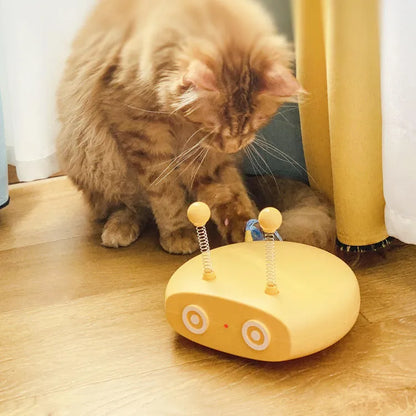 Electric Cat Interactive Toy – Automatic Laser Robot with Tail Wagging Action