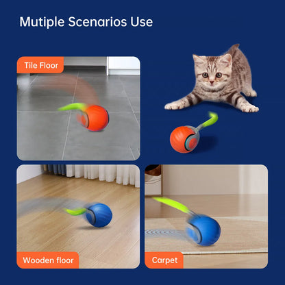 Interactive USB Rechargeable Rolling Cat Toy – Self-Activating Play Ball