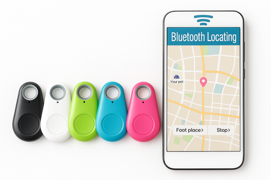 Multiple colored trackers with smartphone app