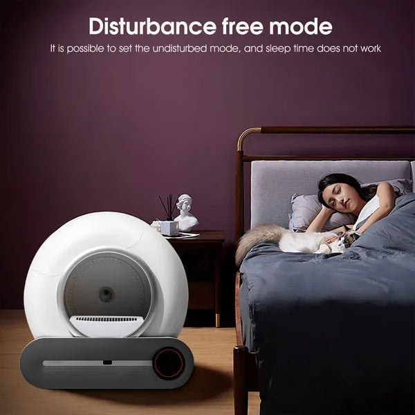 WiFi Smart Self-Cleaning Cat Litter Box – Automatic Scooping & Odor Control with App Monitoring